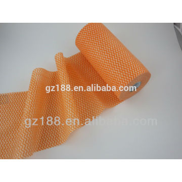 China factory wavy spunlace nonwoven fabric for wiping cloth